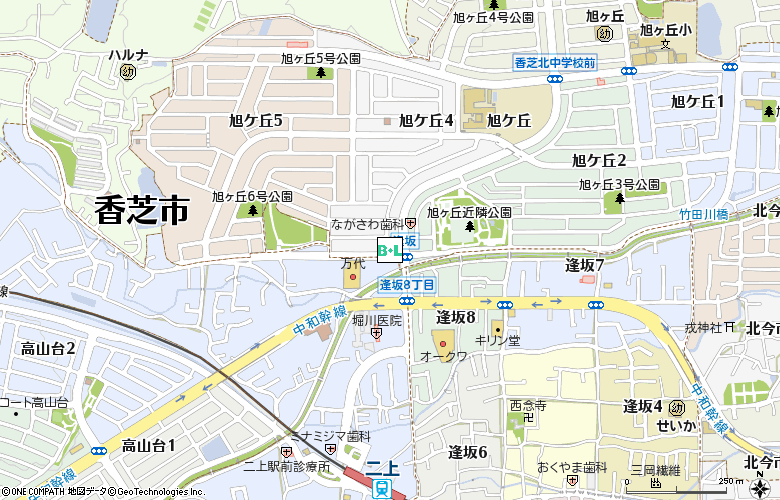 川崎コンタクト付近の地図